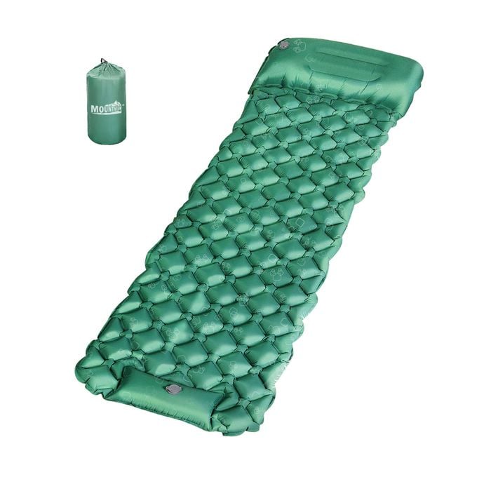 Mountview Self Inflating Camping Sleeping Mat Single Green
