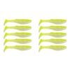 2x 5PK 4In Rapala Crush City Heavy Hitter Plastic Paddle Tail Lures -Neon Pearl