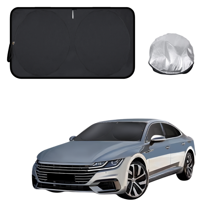 Front Windscreen Sun Shade for VolksWagen Arteon 2017 - Current 3H - Standard 150 x 85 cm - Black