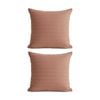 2PK Cloud Linen Celeste Cotton Waffle European Pillowcase Rust 65x65cm