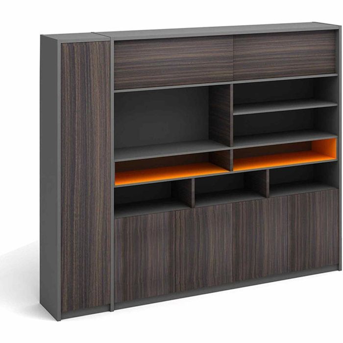 Modern Furniture RADDIX 240x198cm Display Unit - Brown