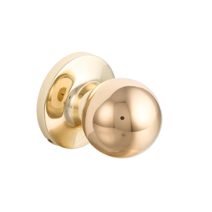 Schlage Polished Brass Regent Series Denver Dummy Knob