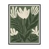 Artey | Simple Petals II - Framed Canvas - Black Frame - 100 x 125cm
