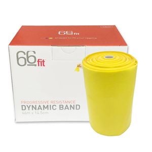 Dynamic Resistance Band 46m Roll - Premium Exercise Bands for Rehabilitation & Fitness - Light - Yellow