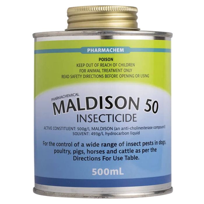 Pharmachem Maldison 50 Insecticide Concentrate for Horses Dogs & Cats 500ml