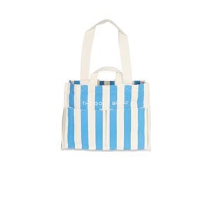 The Good Brand Cotton Everyday Tote Bag 40cm - Bright Blue Stripe