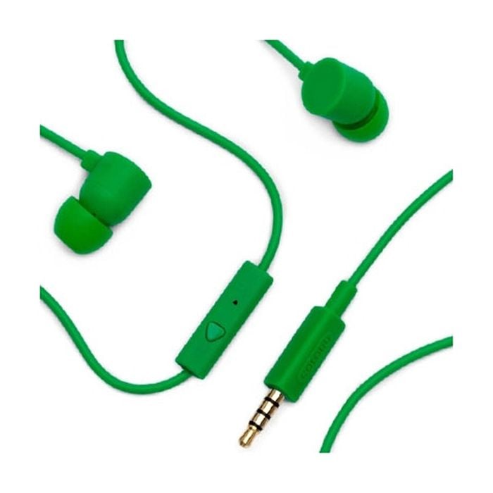 Coloud Colors Green Headphones Earbuds Stereo Headset with Mic & Remote C19M