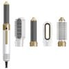 Catzon 5in1 Magic Hair Dryer Brush Styler Set for All Hair Types-WhiteGold