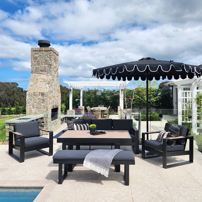 Frampton 5pc Lounge Setting - Anthracite