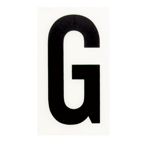 Sandleford 85 x 55mm G Black and White Self Adhesive Letter