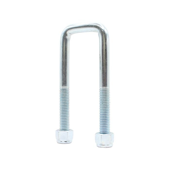 Sunrise U-bolts With Nyloc Nut 5/8" Zinc - 45mm Square, 155mm - Ub1645155z