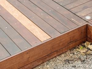 Close up of decking.