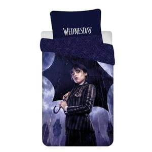 Wednesday Rain Cotton Quilt Cover Set - Single Bed Size