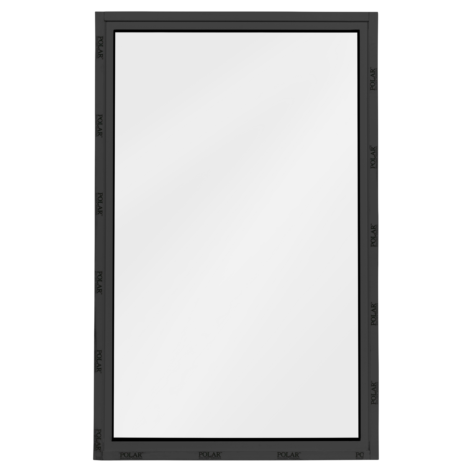 Polar View 600 x 945mm Black Frosted Glass Openable Double Glazed Window thumbnail 2