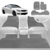 6D Diamond Car Floor Mats for Mercedes-Benz C-Class Coupe (W204)2007-2014-Full Set-Grey-Outback GT