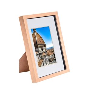 Nicola Spring 3D Shadow Box Frame with A5 Mount - A4 (8" x 12") - Light Wood