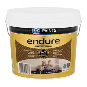 PPG Paints 10L White Matt Endure Interior Wall Paint