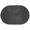 MaxFind 40 x 60cm Charcoal Oval Scraper Doormat