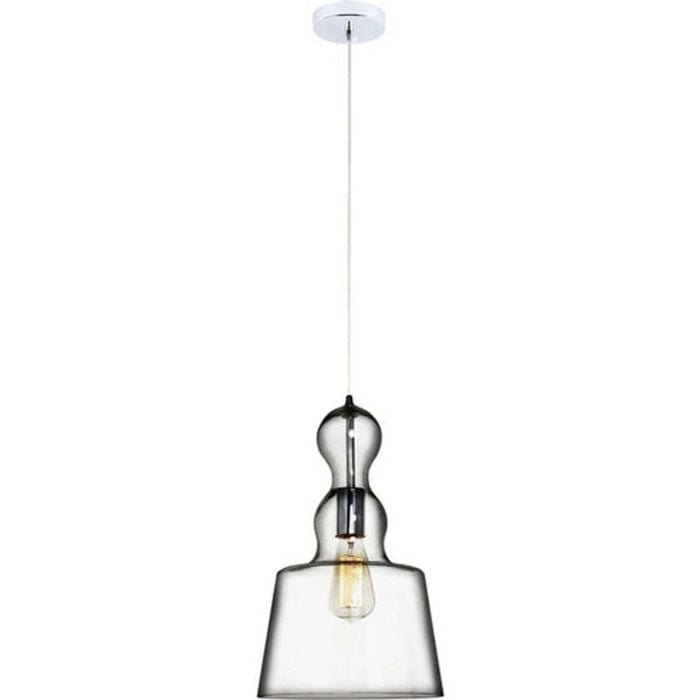 Campana Clear Glass Glass 1 Light Pendant