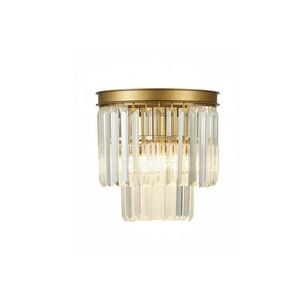 Element Lighting MARF Modern Crystal Wall Light (Brass)