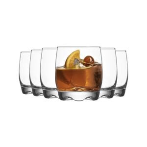 LAV Adora Whisky Tumbler Glasses - 290ml - Pack of 12 Whiskey Glasses