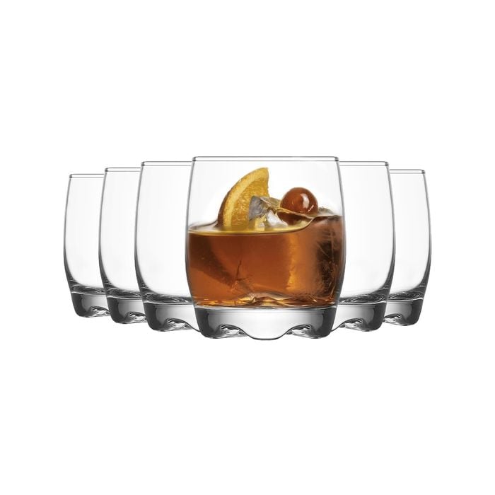 LAV Adora Whisky Tumbler Glasses - 290ml - Pack of 12 Whiskey Glasses