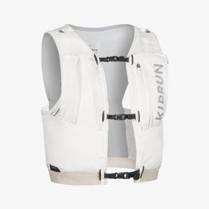 Decathlon - Unisex Trail Running Competition Water Bottle Holder Vest - Kiprun Vest 5l White - Eu M - L