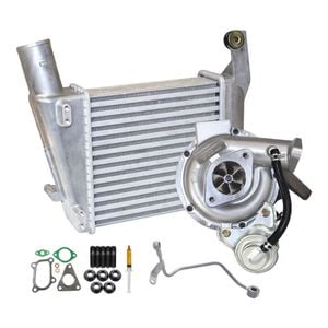 Upgrade Billet Turbo Charger With 63mm Intercooler And Genuine Oil Feed Pipe For Nissan Navara D22 Yd25 2.5l