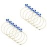 12pk Malli Sewing Round Wooden Embroidery/cross Stitch Fabric Hoop 25cm Brown