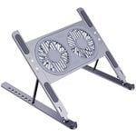 Aluminum Alloy Folding Laptop Radiator Fan Cooling Stand
