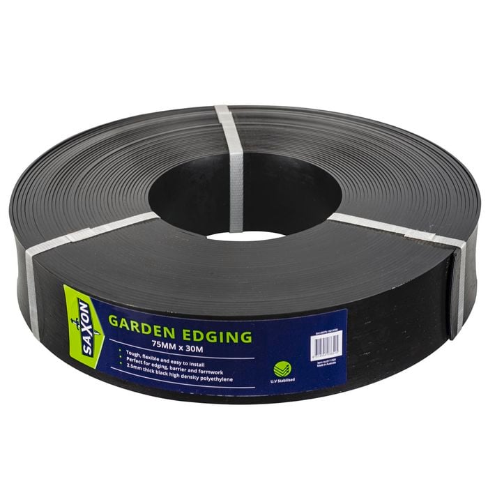Saxon 75mm x 30m Black Garden Edge