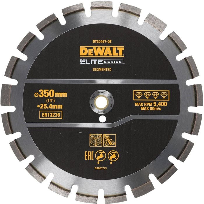 DeWALT ELITE 350mm Segmented Asphalt Blade DT20467-QZ