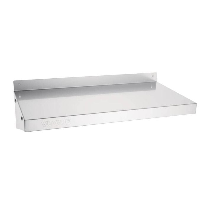 Vogue Stainless Steel Kitchen Wall Shelf Heavy Duty Commercial Storage 1200x300mm
