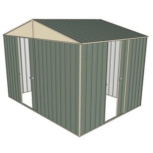Build-a-Shed 3.0 x 2.3 x 2.3m Gable Single Sliding Side Door Shed - Green