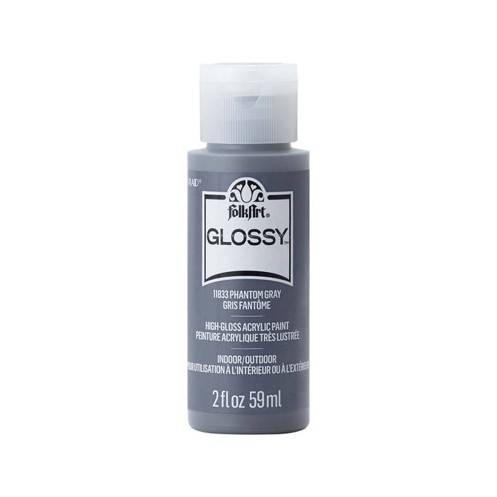 Folkart 59ml Phantom Gray Glossy Acrylic Paint