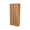 Lugna 2048 x 900 x 380mm Cove 3 Shelf 4 Drawers Double Door Storage Cabinet