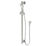 HomeCare by Caroma WELS 3 Star 9L/min 900mm Brushed Nickel Rail Shower Set