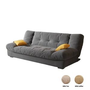 TOPONE Sofa Bed Living Room Small Apartment Sofa Bed Dual-purpose Folding Double Sofa - Dark Grey