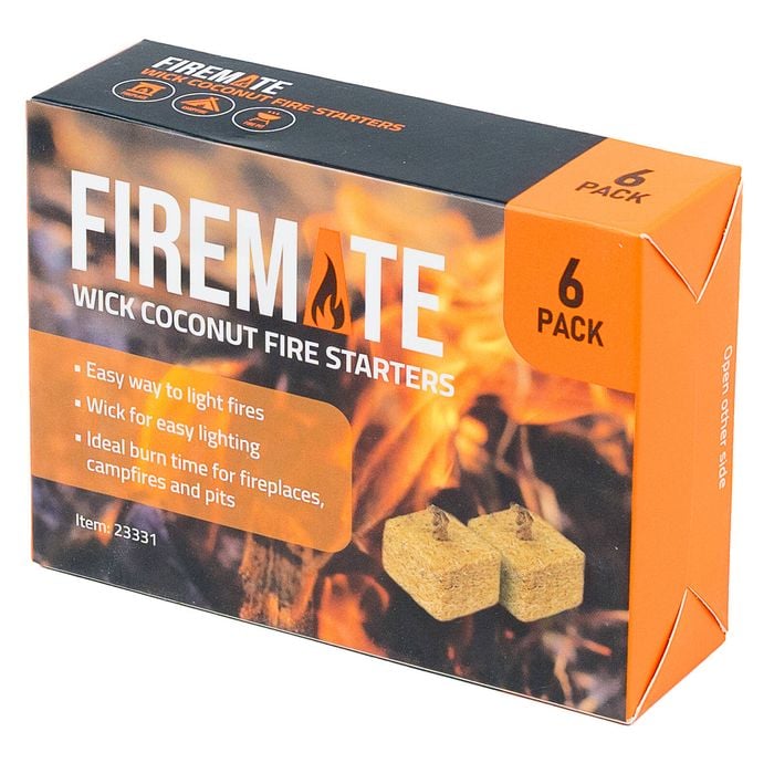 Firemate Wick Coconut Fire Starters - 6 Pack