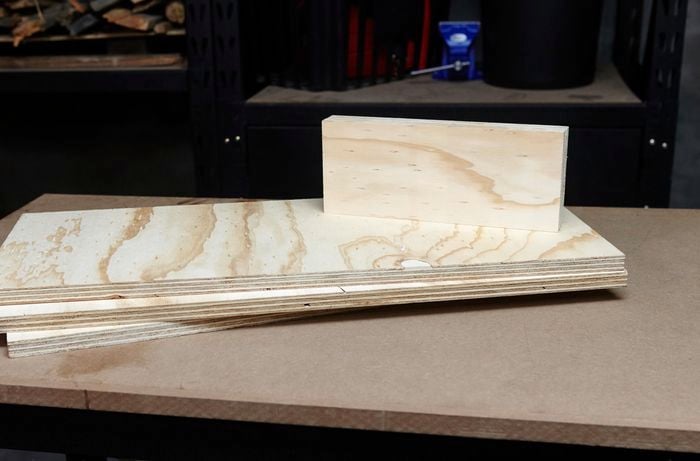 Plywood and timber required to complete this project