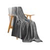 SOGA Grey Throw Blanket – Warm Thin Flannel Fleece