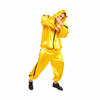 More Than Party Rapper Costume Yellow Shiny Hooded Jacket And Pants L/XL