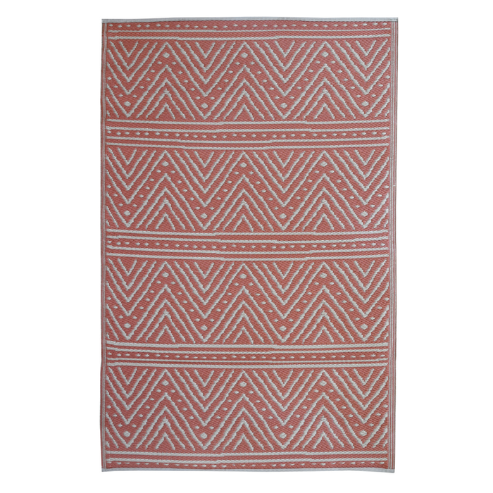 Fab Habitat 180x270cm Peach Kona Recycled Plastic Outdoor Rug