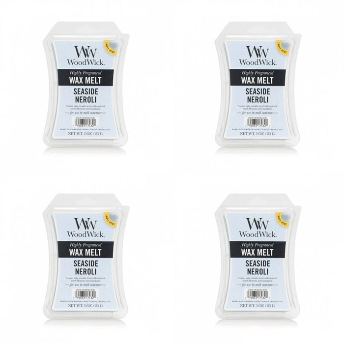 4PK WoodWick Seaside Neroli Scented Wax Melt Cube 9.7oz