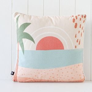 Rayell Indoor Square Cushion Printed Shaped Landscape 45x45cm