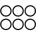 6pc EFM Halo Adhesive Ring For MagSafe Compatibility Black