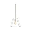 Oriel Lighting Southport.30 Single Urban Retro 30cm Pendant Light - Brushed Chrome 30cm