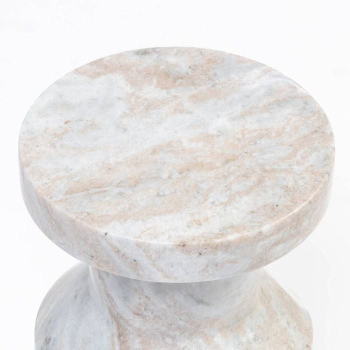 Haze Solid Marble Side Table