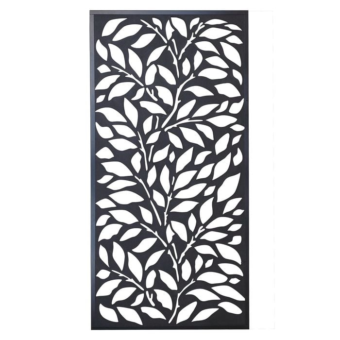 Matrix 1810 x 905 x 9mm Charcoal Jungle Décor Screen With Frame