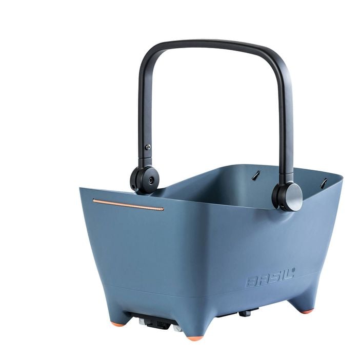 Basil Buddy Bicycle Rear Basket For Pets Mik Blue